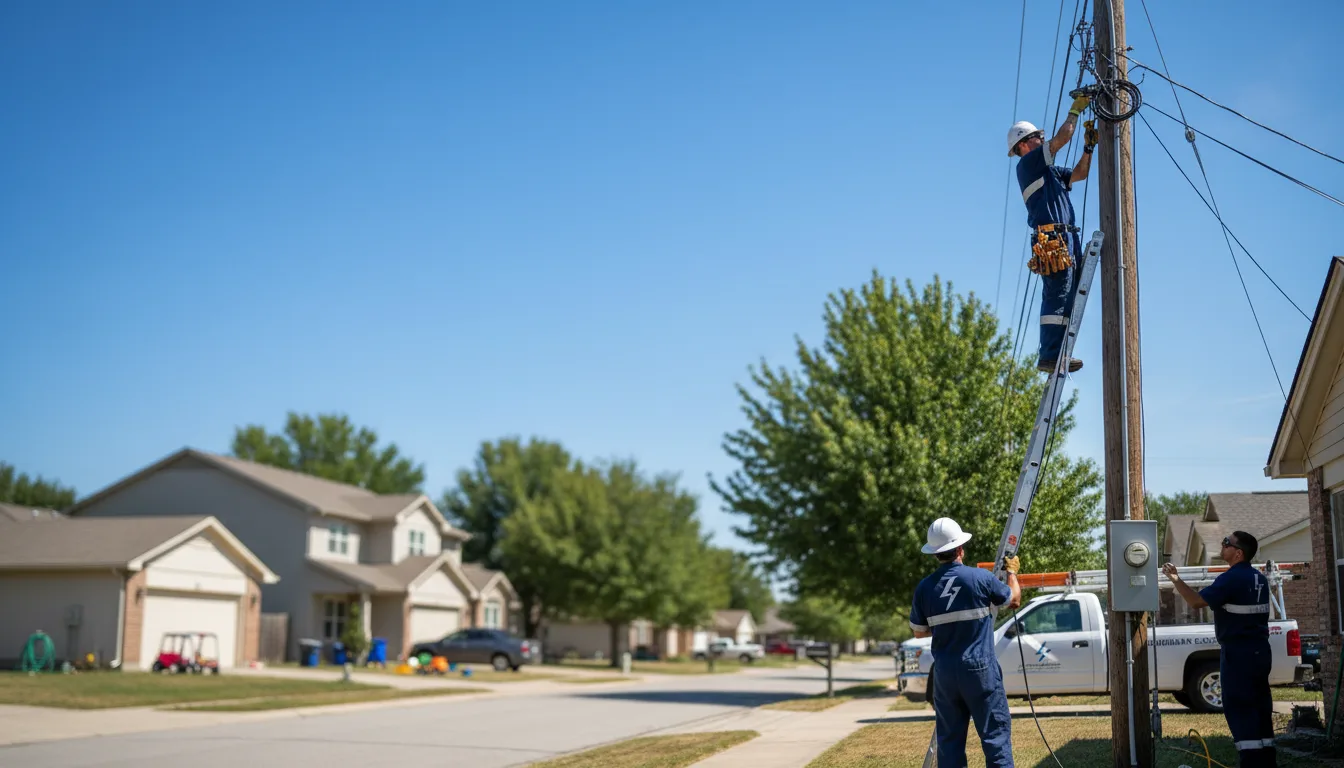 Residential electrician providing installation services in Erskine, MN